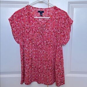 GAP Pink Floral Blouse